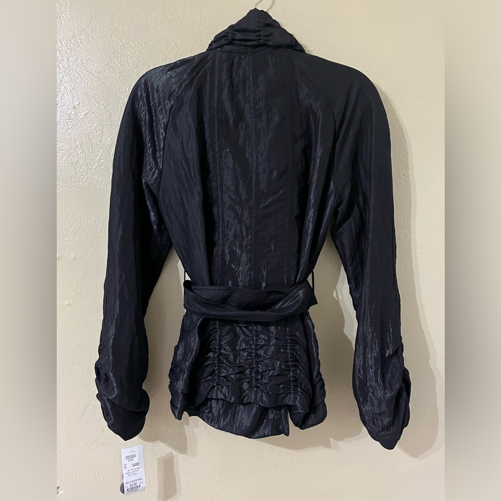 NWT Etcetera crushed textured ruffle collar dress jacket size 6 - Picture 5 of 6